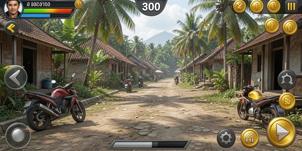 Mode multiplayer yang memungkinkan bersaing dengan teman.