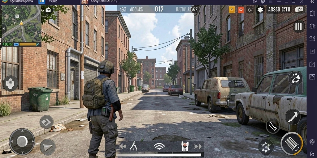 Screenshot menampilkan pemandangan indah dari salah satu level dalam game.