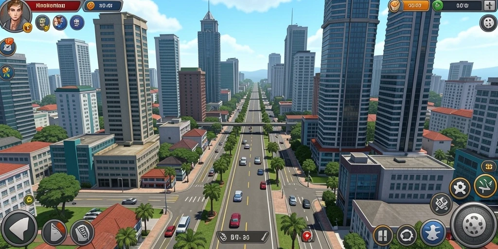 Screenshot dari mode permainan yang mendebarkan.